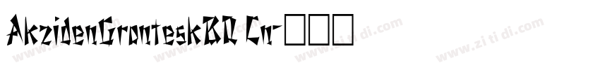 AkzidenGronteskBQ Cn字体转换